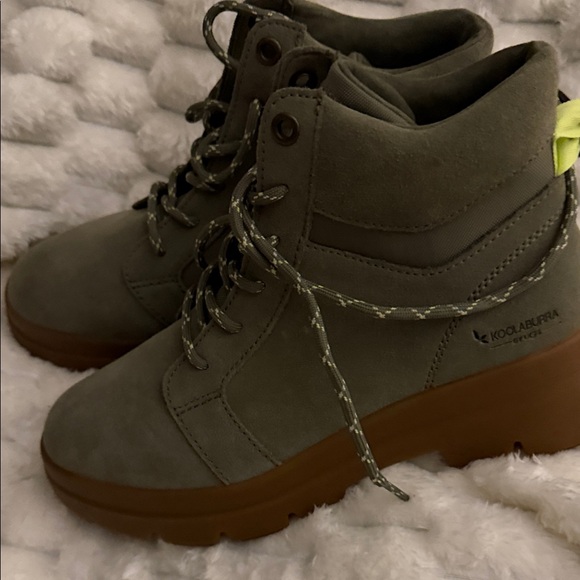 UGG Olive Ankle Boots with Brown Sole - Picture 4 of 5